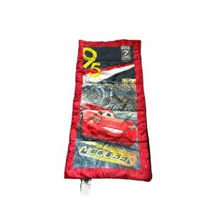 Disney Cars 3, 50-Degree Rectangular Child Sleeping Bag, Red